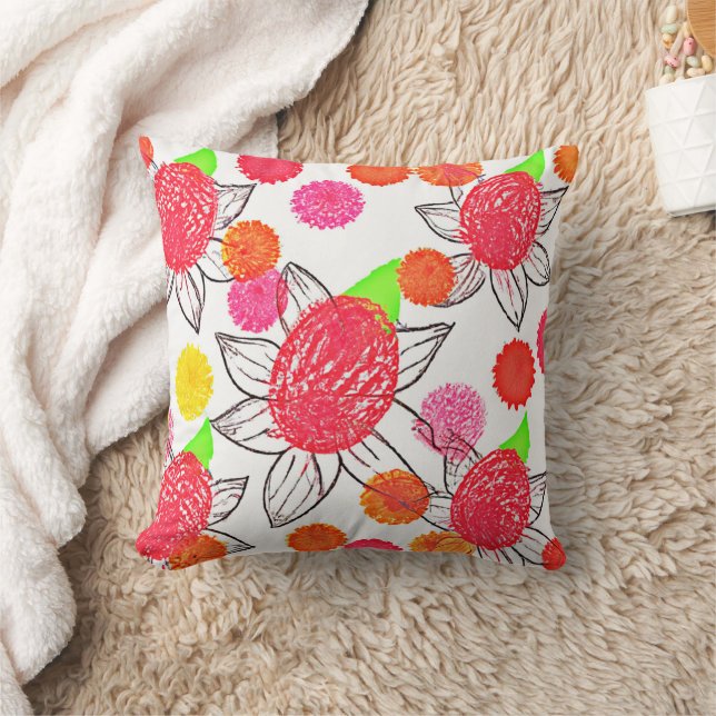 Blommigt Elegance Symphony Mönster Kudde (Filt)