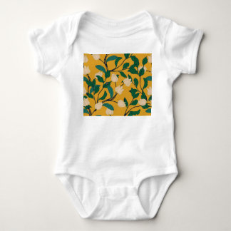 Blommigt Elegance: Vintage Leafy Mönster. T Shirt
