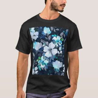 Blommigt Elegance Watercolor Mönster T Shirt
