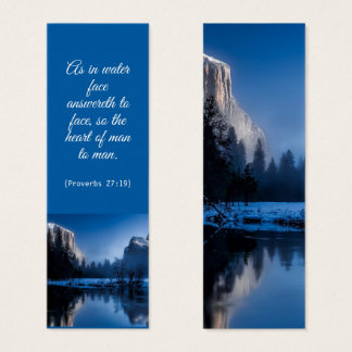 Blommigt Elegant Andlig Bible Verse Bookmark Litet Visitkort