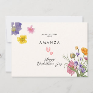 Blommigt Elegant Modern chic alla hjärtans dag-kor Inbjudningar