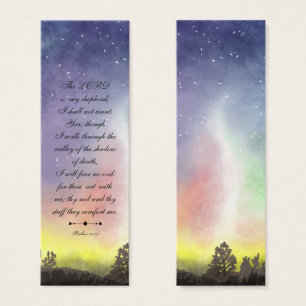 Blommigt Elegant Modern Religiösa Bible Bookmark Litet Visitkort