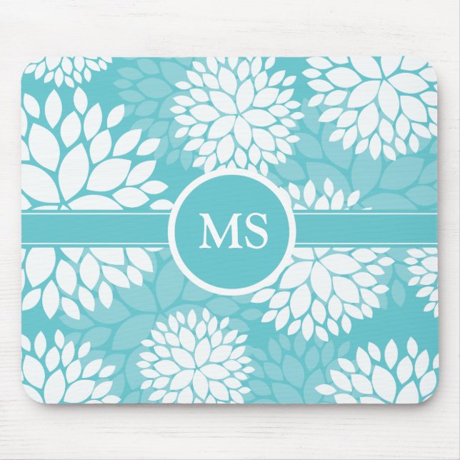 Blommigt Elegant Mönster Musmatta (Framsidan)