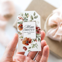 Blommigt Elegant Vattenfärgen God jul Önskemål