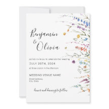 Blommigt Elegant WildblommBoho Bröllop