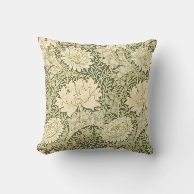 Blommigt Elegant William Morris Art Pillow Kudde (Framsida)