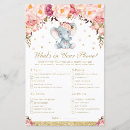  Blommigt Elephant What's in your Mobil Game