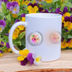 Blommigt eller kaffe mugg