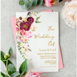 BLOMMIGT Embrace Matrimony Bröllop Inbjudningar