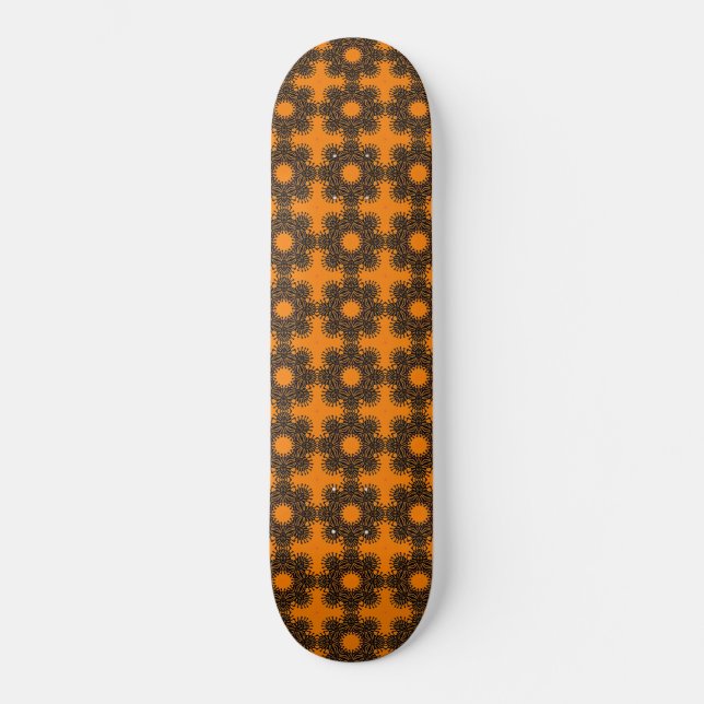 Blommigt Enigma Mini Skateboard Bräda 18,5 Cm (Framsida)