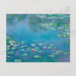 Blommigt Ephemera Decoupage Monet Vatten Lilies Vykort