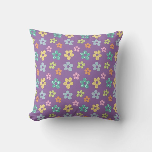 Blommigt Esence 16x16 Dekorativ kudde (Framsida)