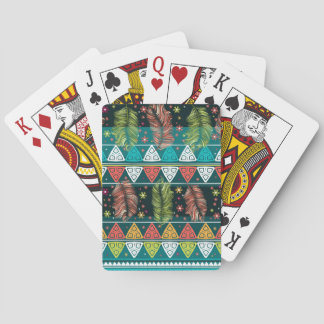 Blommigt Ethnic Doodle: Gentle Vintage. Casinokort