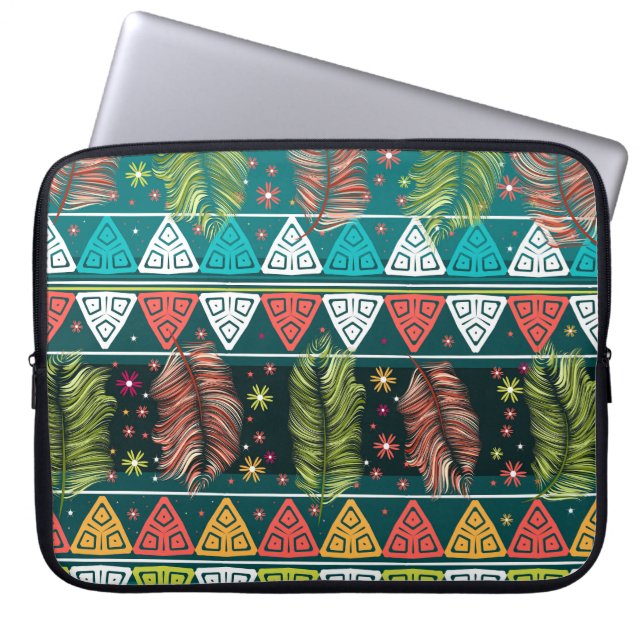 Blommigt Ethnic Doodle: Gentle Vintage. Laptop Fodral (Framsidan)