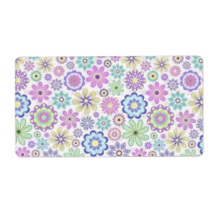 Blommigt-etiketter, solros fraktsedel