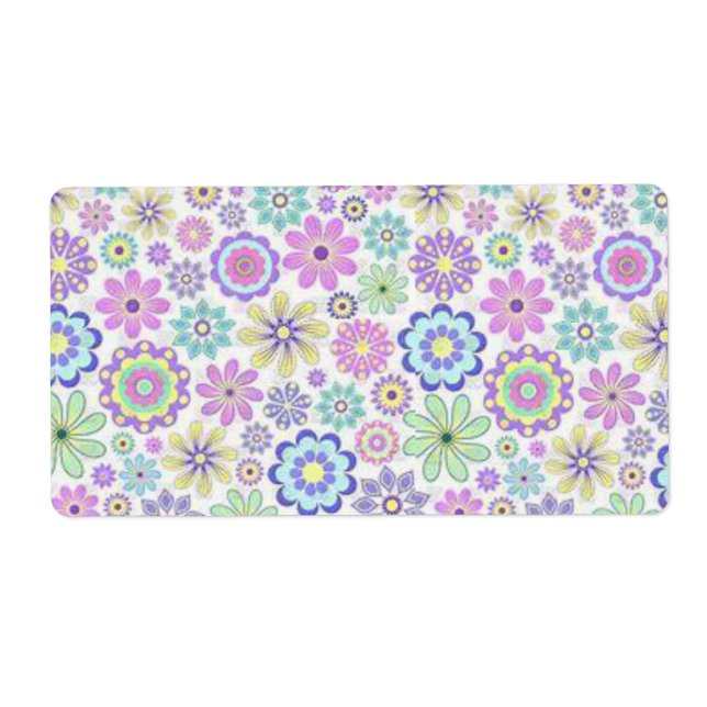 Blommigt-etiketter, solros fraktsedel (Framsidan)