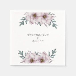 Blommigt Eucalyptus Bröllop Pappersservett