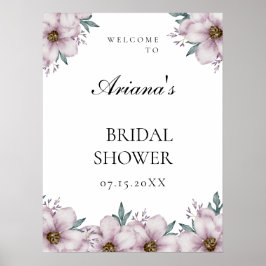 Blommigt Eucalyptus Bröllop Välkommen Sjunga Poster