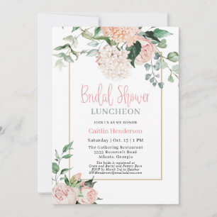 Blommigt Eucalyptus Möhippa Luncheon Inbjudningar