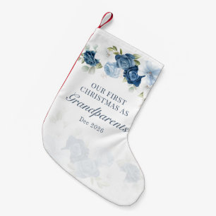 Blommigt Eucalyptus Morföräldrar 1:a jul Liten Julstrumpa