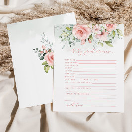 Blommigt  eukalyptus-förutsägelse för baby-kort