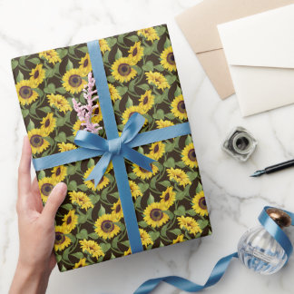 Blommigt exotisk i blomsterbutiken presentpapper