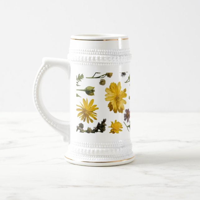 Blommigt Explosion 22 oz Stein Mugg Design (Vänster)