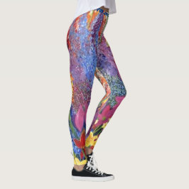 Blommigt Explosion Leggings