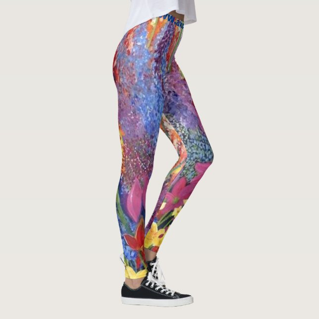 Blommigt Explosion Leggings (Höger)