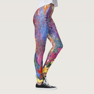 Blommigt Explosion Leggings_akgalen Leggings