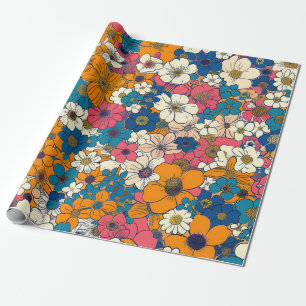 Blommigt Explosion Presentpapper