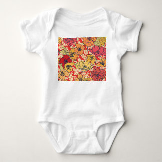 Blommigt Explosion: Sömlös Vintage Trend. T Shirt
