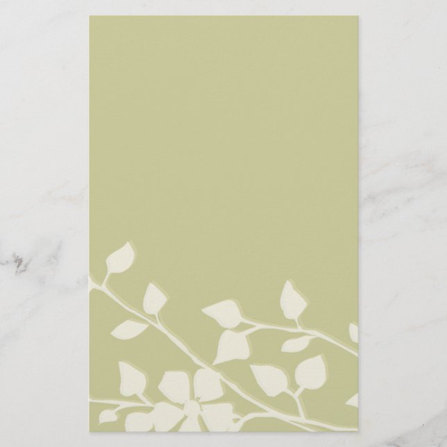 Blommigt Extravaganza Brevpapper (Framsida)