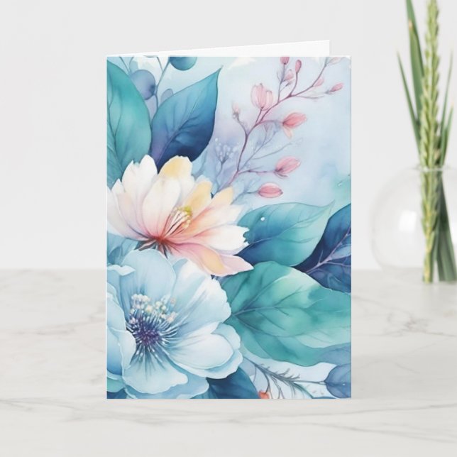 Blommigt - få bra kort snart (Framsida)