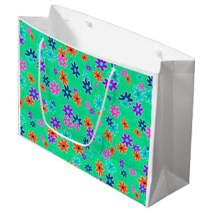 Blommigt Fabric Sömless Mönster färgad