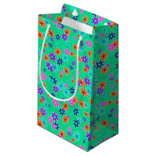 Blommigt Fabric Sömless Mönster färgad