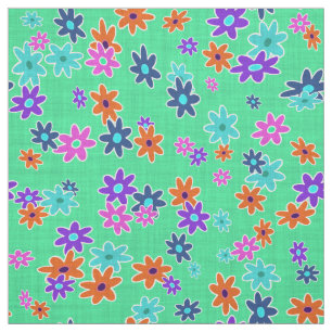 Blommigt Fabric Sömless Mönster färgad Tyg