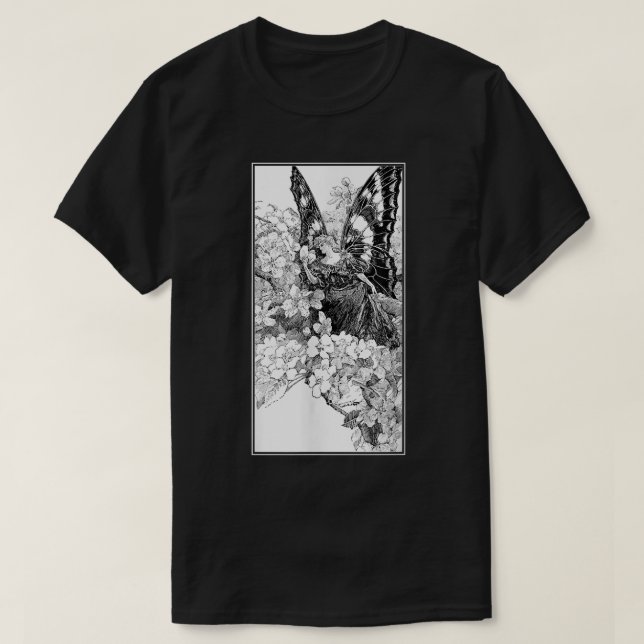 Blommigt Fairy Grunge Fairycore Aesthetic Gothic C T Shirt (Design framsida)