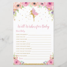 Blommigt Fairy well Önskemål för Baby-verksamhet