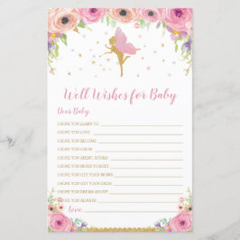 Blommigt Fairy well Önskemål för Baby-verksamhet