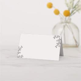 Blommigt Fairytale Buffet Food Label Cards Placeringskort