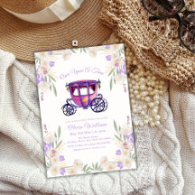 Blommigt Fairytale Princess Carriage Baby Shower