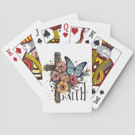 Blommigt Faith Kor Casinokort