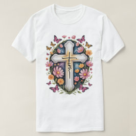 Blommigt Faith Kor T Shirt