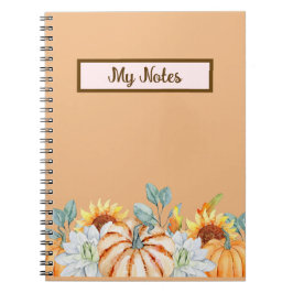 Blommigt Fall Inspire School Anteckningsbok