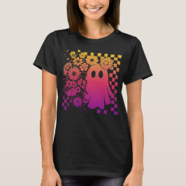 Blommigt-Fall-Neon-Ghost-Halloween T Shirt