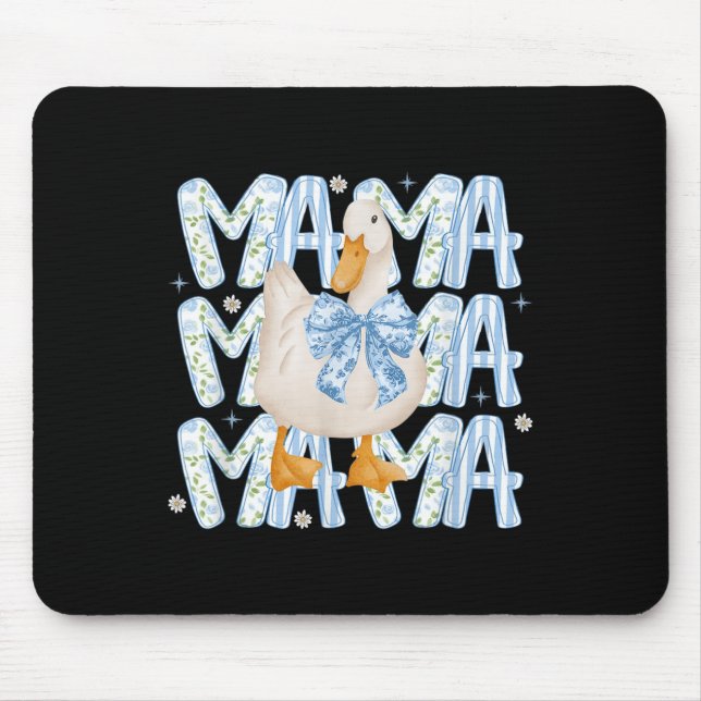 Blommigt Fånig Goose Boho Mamma Mamma Farm Anka An Musmatta (Framsidan)