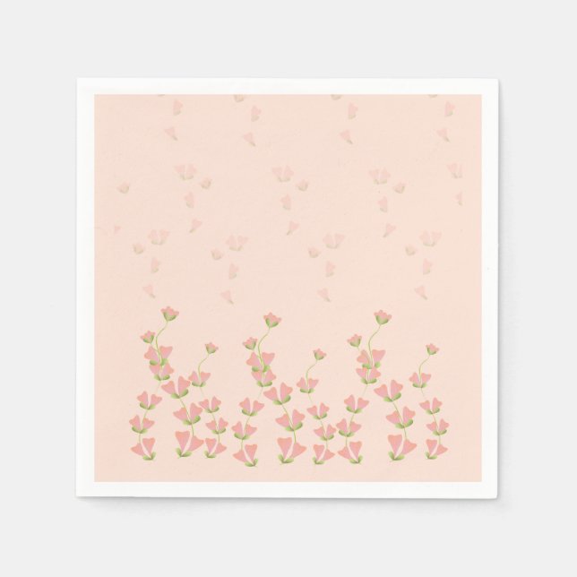 Blommigt Fantasies Pappersservett (Framsidan)