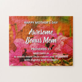 Blommigt FANTASTISK BONUS MAMMA Proverbs 31  Pussel