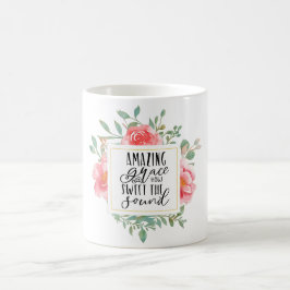 Blommigt "Fantastisk Grace" Kaffe Mugg